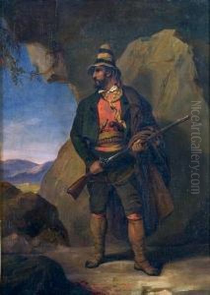 Brigante Oil Painting by Friedrich Wilhelm Ternite