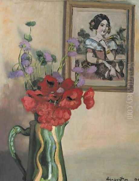 Vase de Fleurs Oil Painting by Louis Anquetin