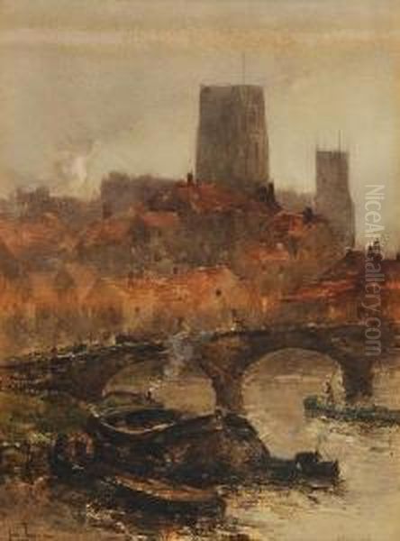 Durham Cathedral Oil Painting by John Terris