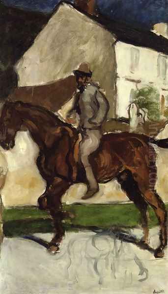 Equestrian Self Portrait Oil Painting by Louis Anquetin