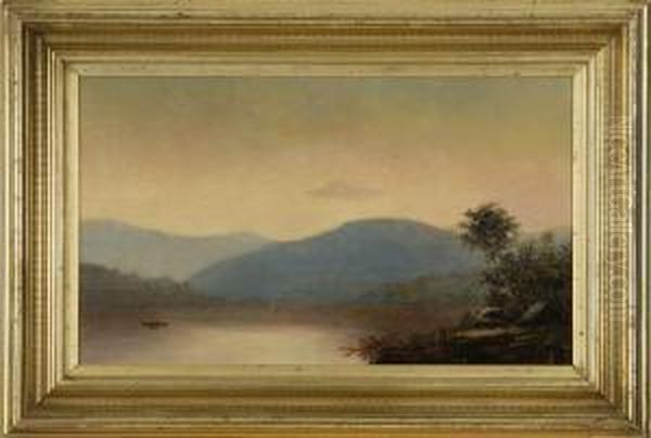 Lake George Oil Painting by Eliphalet Terry