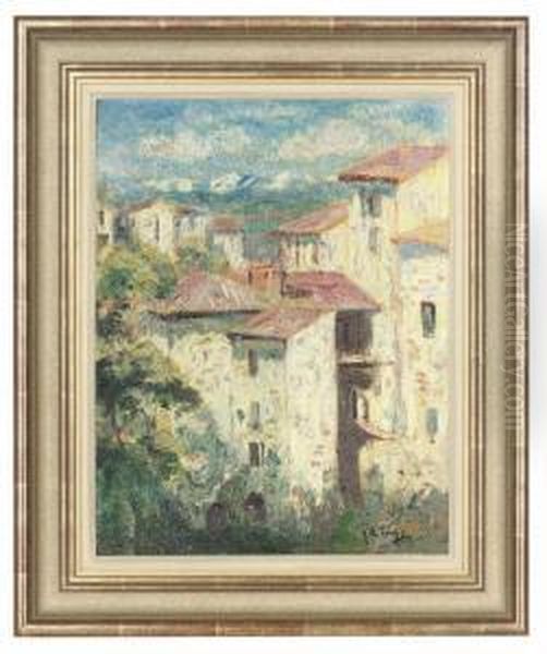 Cagnes Oil Painting by Joseph Alfred Terry