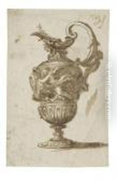 Design For A Decorated Ewer Oil Painting by Mauro Antonio Tesi