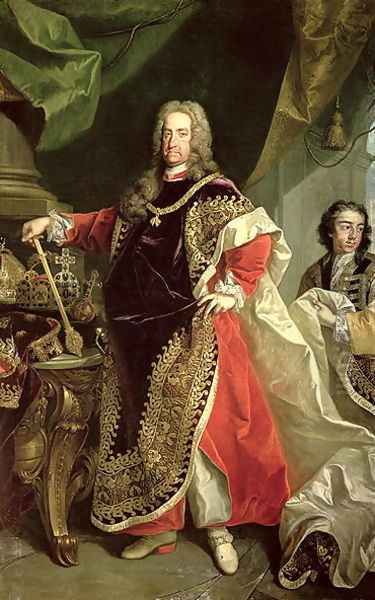 Charles VI Oil Painting by Johann-Gottfried Auerbach