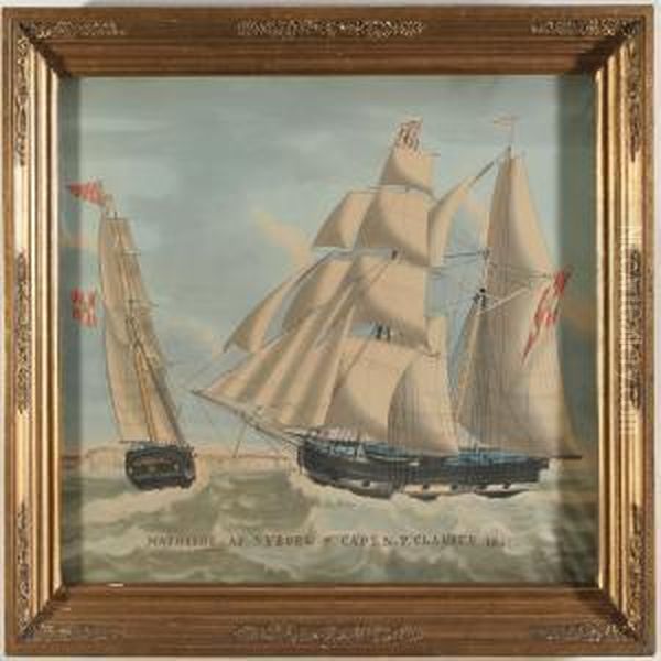 The Galease Mathilde Of Nyborg Oil Painting by Dirk Antoon Teupken