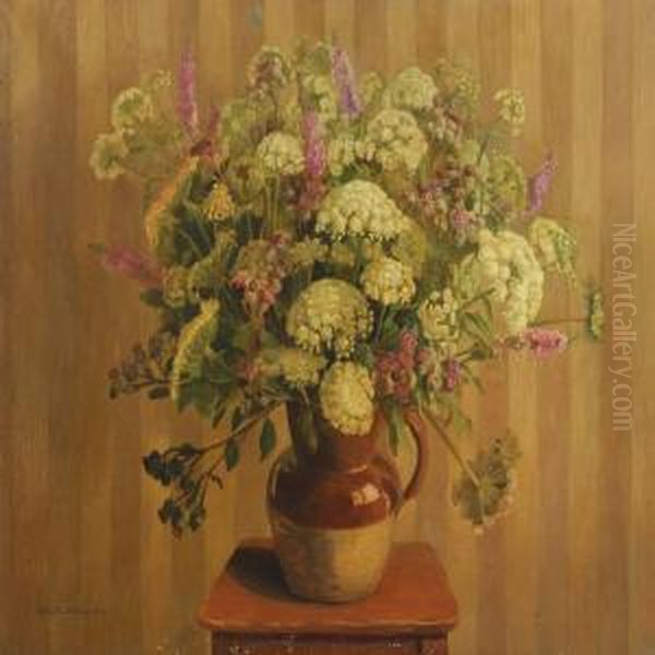 Still Life With Flowers In A Jug by Ella Thalbitzer