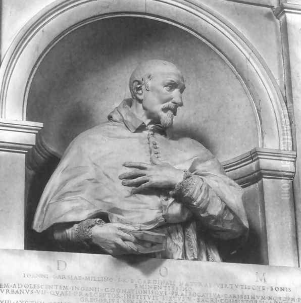 Bust of Cardinal Giovanni Garzia Mellini Oil Painting by Alessandro Algardi