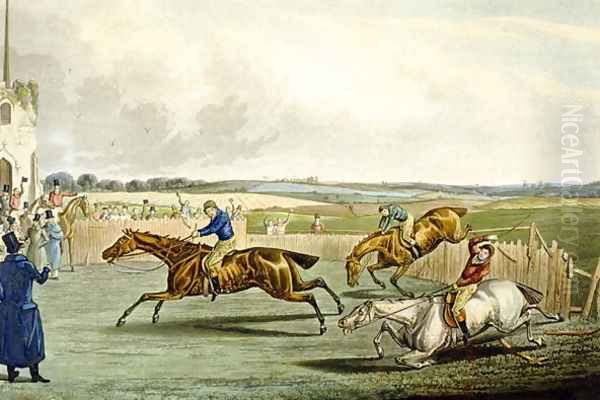 Forth Mile, from Steeplechasing Oil Painting by Samuel Henry Gordon Alken