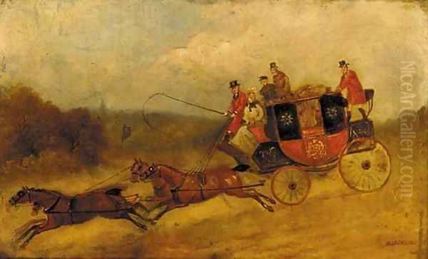 The Brighton coach Oil Painting by Samuel Henry Gordon Alken