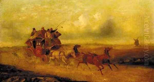 The Exeter coach Oil Painting by Samuel Henry Gordon Alken