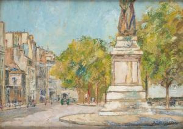 Le Rond-point Oil Painting by Pierre Thevenet