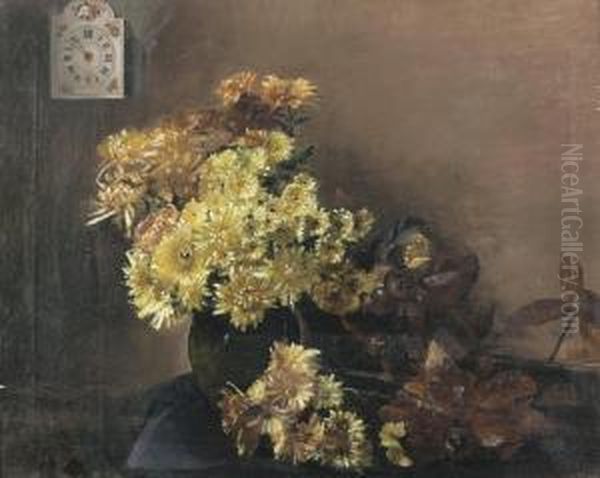 Blumenstillleben. Oil Painting by Max Robert Theynet