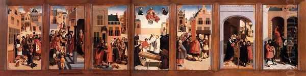 The Seven Works of Mercy Oil Painting by Master of Alkmaar