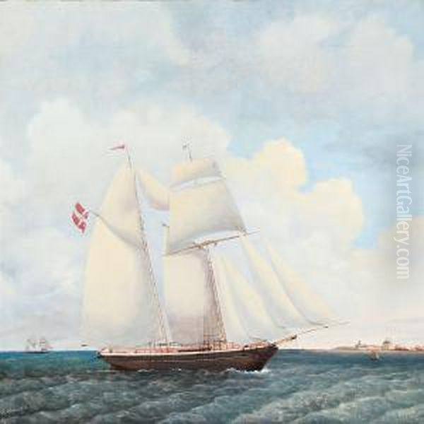 Adolpline Oil Painting by Jens Thielsen Locher