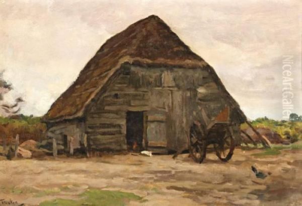 Boerenschuur Oil Painting by Willem Bastiaan Tholen