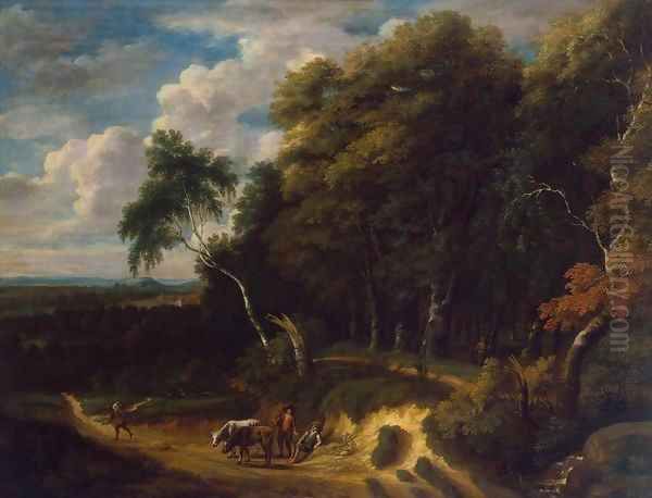 Landscape with a Herd Oil Painting by Jacques d' Arthois