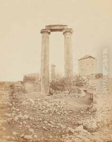 Turquie , Temple D'apollon De Didymes Oil Painting by Albert Thomas