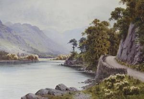 'ullswater From Stybarrow Crag' Oil Painting by Edward H. Thompson