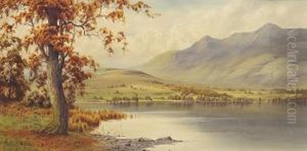 Highland Loch Oil Painting by Edward Horace Thompson