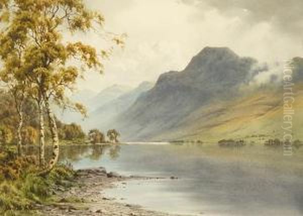 Ben Lomond And The Loch (from Luss) Oil Painting by Edward Horace Thompson