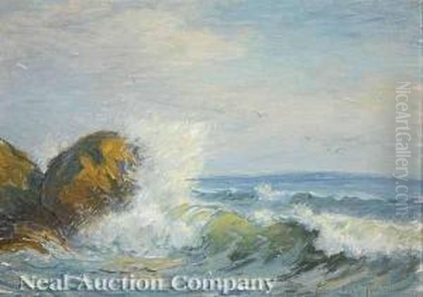 The Waves Oil Painting by Frederic Louis Thompson