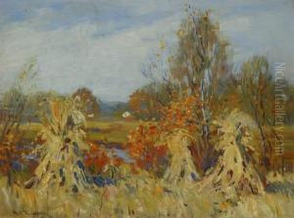 Indian Summer Oil Painting by George Albert Thompson