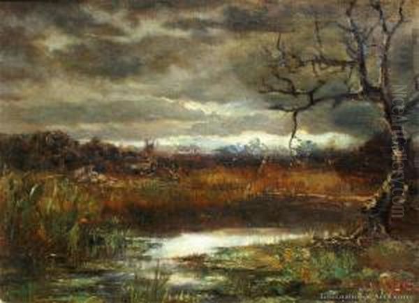 Dawn Gum Diggers, North Of Auckland Oil Painting by G.H. Thompson