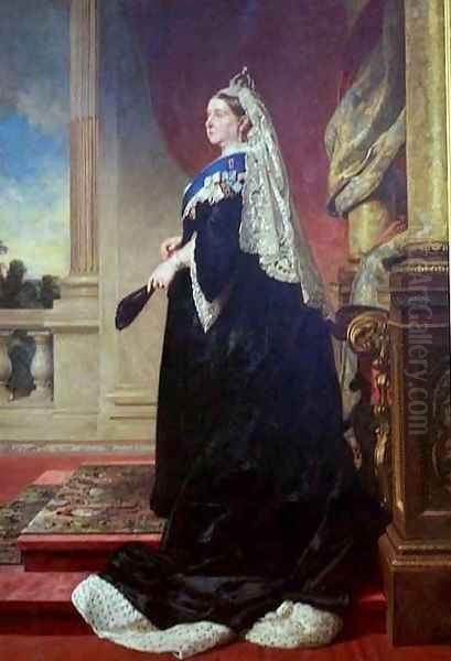 Queen Victoria 2 Oil Painting by Baron Heinrich von Angeli