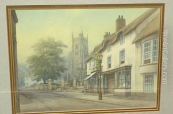 Church Street, Sidmounth Oil Painting by Stephen Thompson