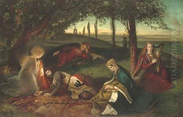 The Sancgreall Oil Painting by James Archer