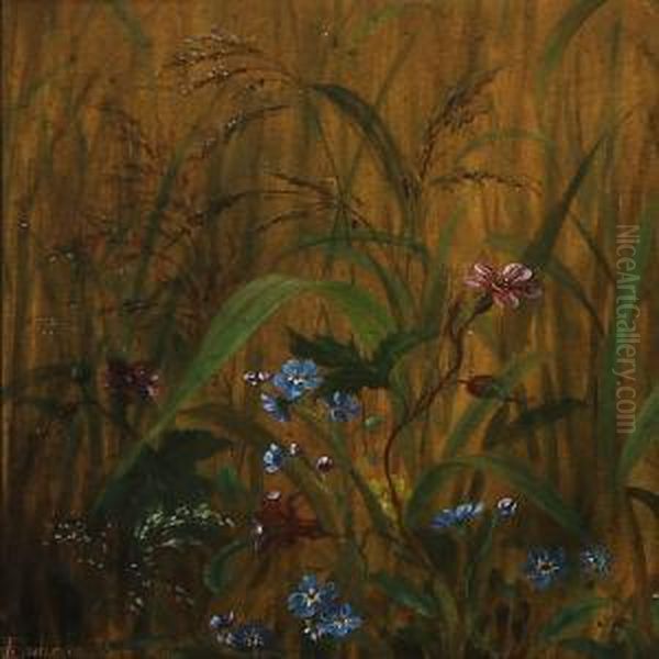 Meadow Flowers Oil Painting by Emma Thomsen