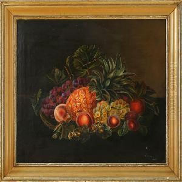 Still Life With Fruits Oil Painting by Emma Thomsen