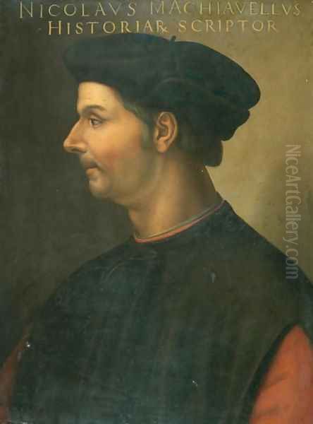 Niccolo Machiavelli Oil Painting by Cristofano dell' Altissimo