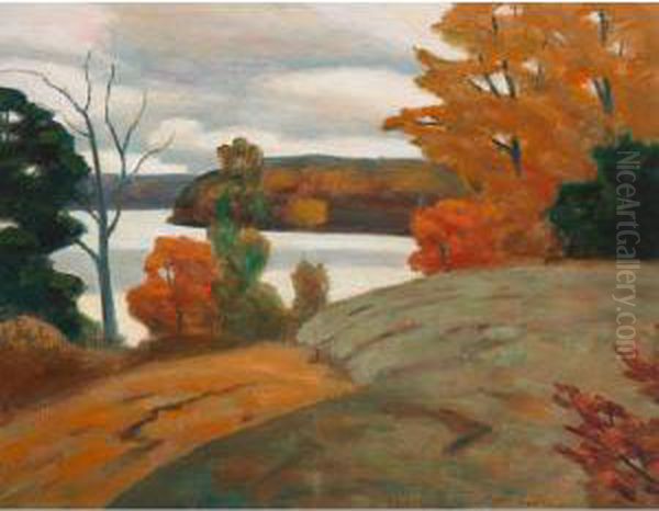 Autumn Landscape Oil Painting by George Thomson