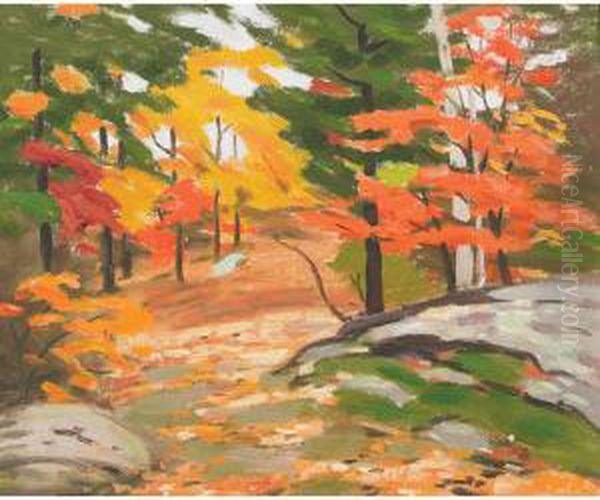 Autumn Landscape Oil Painting by George Thomson