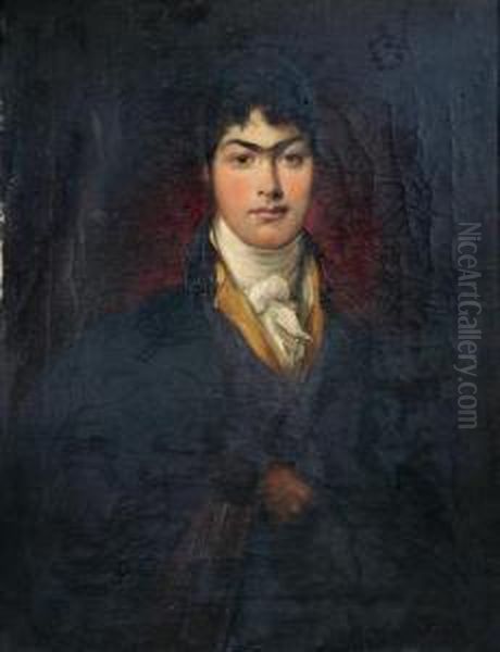 Portrait Of Captain John Parker Of Green Park Oil Painting by Henry Thomson