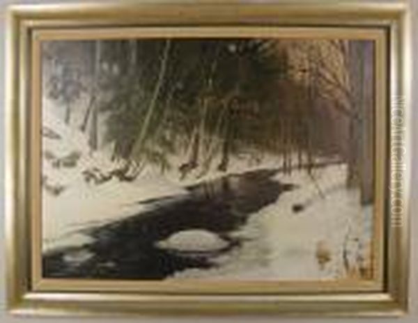 Wilton Creek Oil Painting by Henry Thomson