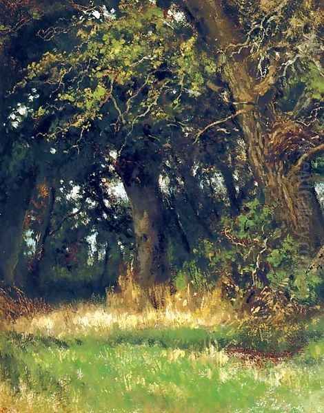 Boschstudie the forest edge Oil Painting by Louis Apol