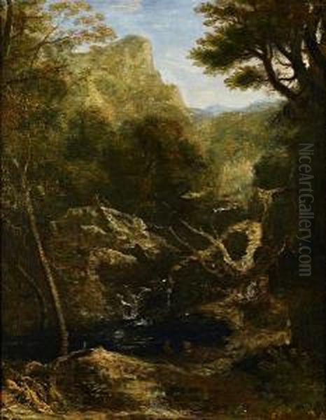 Glen Of Altnarie Oil Painting by John, Rev. Thomson Of Duddingston