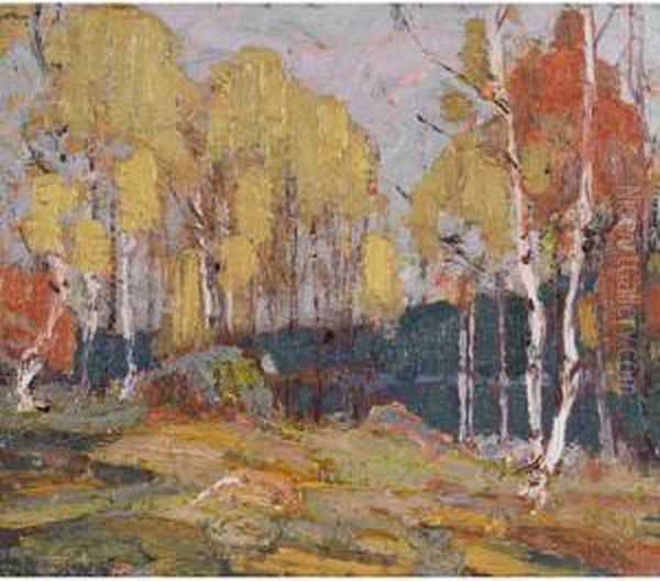 Fall Woods, Algonquin Park Oil Painting by Tom Thomson