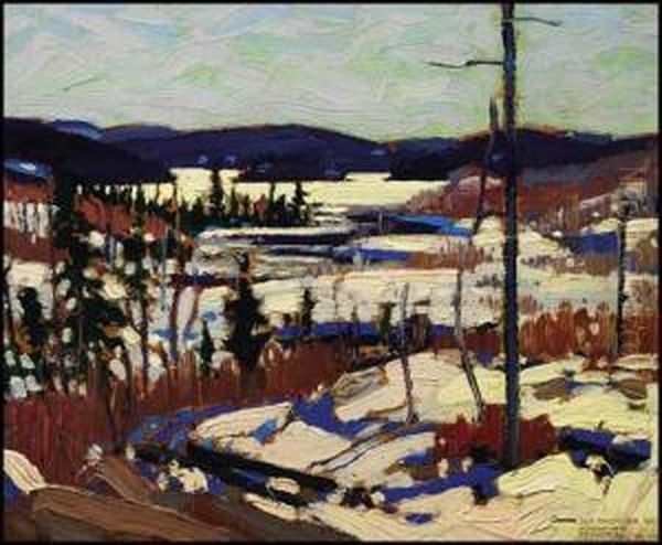 Early Spring, Canoe Lake Oil Painting by Tom Thomson