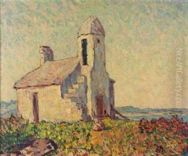 Chapelle En Bretagne Oil Painting by Charles Hall Thorndike