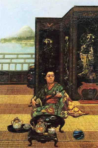 Tea Ceremony Oil Painting by Henry Alexander