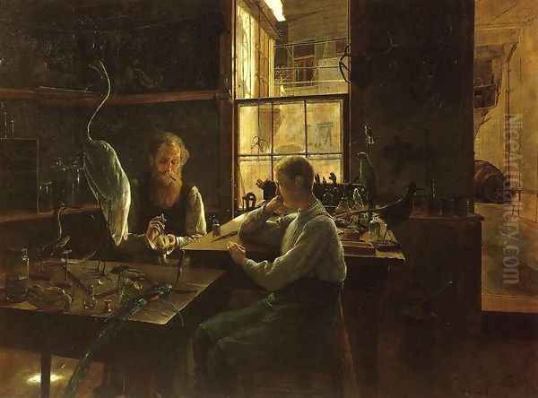 The First Lesson Oil Painting by Henry Alexander