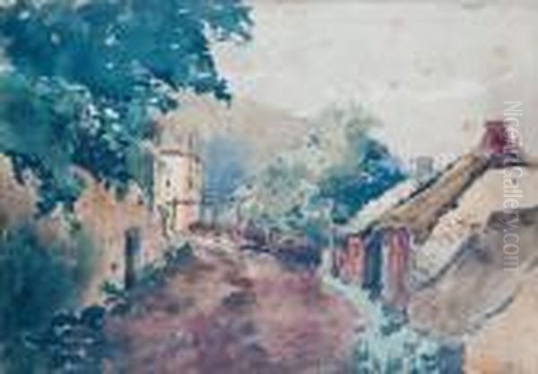  Hameau A Murois  Oil Painting by William Georges Thornley