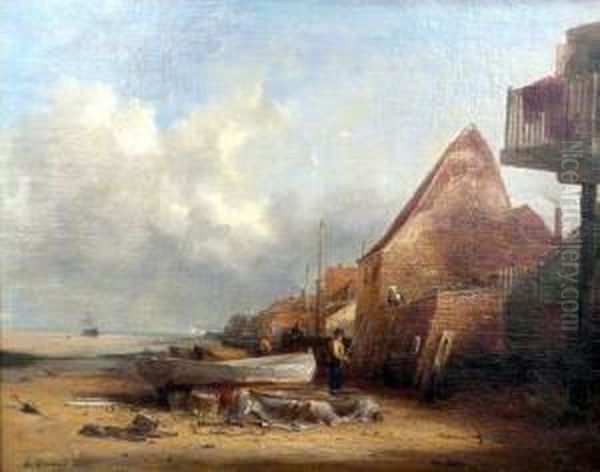 Fischerdorf Oil Painting by John Thorpe