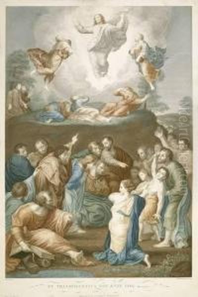 Die Kreuzabnahme; Die Transfiguration Oil Painting by Jean Thouvenin