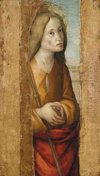 Figure of a Saint Oil Painting by ALBA, Macrino d' Alba