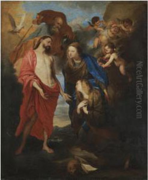 Noli Me Tangere Oil Painting by Pieter Thijs