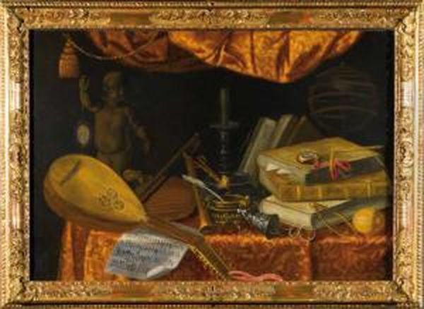 Natura Morta - Vanitas Oil Painting by Antonio Tibaldi